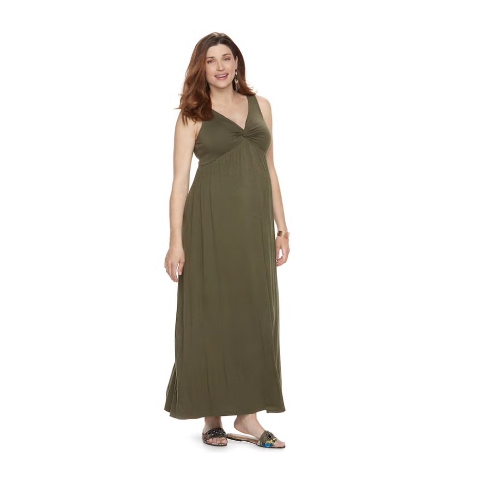 Maternity a:glow Knot Maxi Dress XS